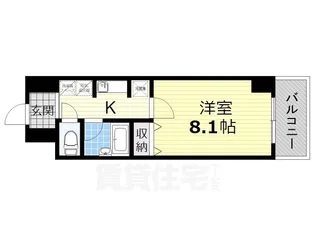 サンクフルネス【4階】の間取り