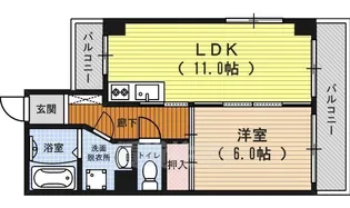 シャトー・ル・ロシェ【7階】の間取り
