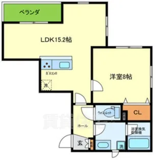 villa le Euphoria KITANO【2階】の間取り