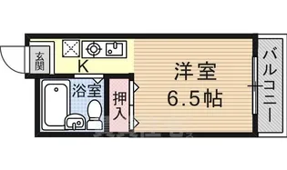 ニュー大将軍松兼【201号室】の間取り