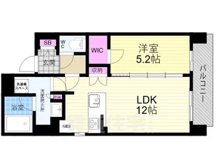 CALM姉小路通【3階】の間取り