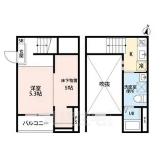 グリエラ 大江【2階】の間取り