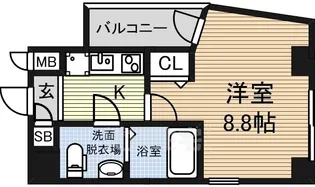エステムプラザ名古屋 栄プレミアム【3階】の間取り