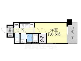 ファーストフィオーレ塚本リベルテ(旧レジュールアッシュ塚本リベルテ)【4階】の間取り