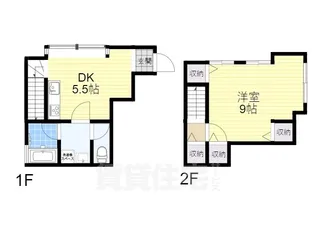 滋賀県大津市中央1丁目【テラスハウス】の間取り