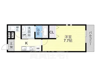 大阪府大阪市平野区長吉長原4丁目【アパート】の間取り