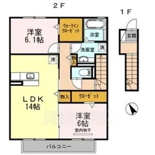 シダーヒルズ東山 B棟【2階】の間取り