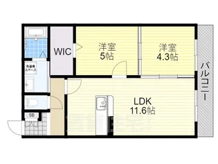 ハートフルマンション神出【2階】の間取り