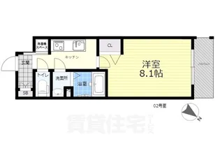 サムティ上新庄レジデンス【8階】の間取り