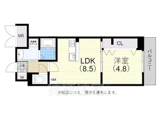 corner stone【6階】の間取り