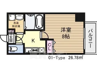 ASTIA西中島2【7階】の間取り