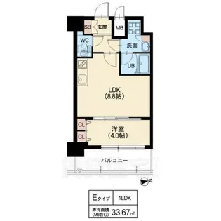 スプランディッド7【5階】の間取り