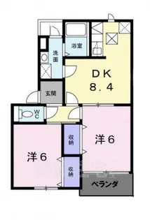 サンパティーク2【2階】の間取り