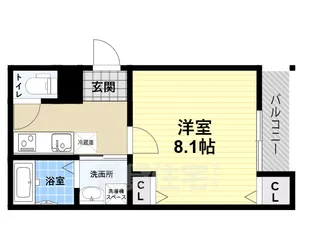 フジパレス阪神尼崎【3階】の間取り