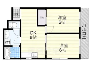 シャルム上野西【2階】の間取り