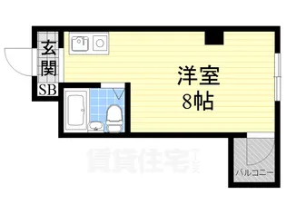 エレガンス西三国【3階】の間取り