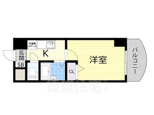 ノルデンハイム新大阪【6階】の間取り