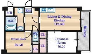 パセオ【4階】の間取り