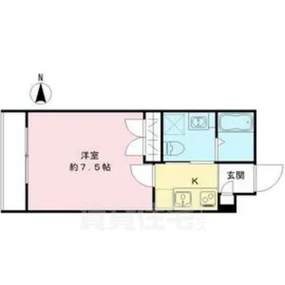 「THE GARNET SUITE RESIDENCE西院Ⅰ」【3階】の間取り