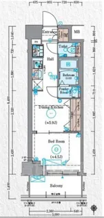 エステムコート京都梅小路公園【4階】の間取り