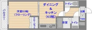 ピュアドーム高宮イースト【2階】の間取り