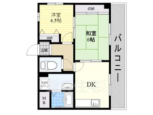KOBE兵庫壱番館【5階】の間取り