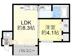 CASA花園【2階】の間取り