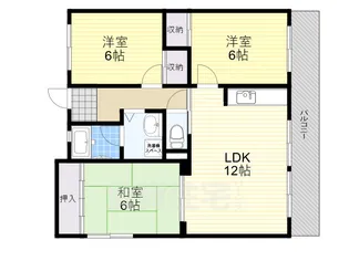 まあぁろーマンション【1階】の間取り