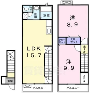 ヴィエント【2階】の間取り