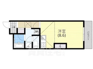 Badge新長田【5階】の間取り