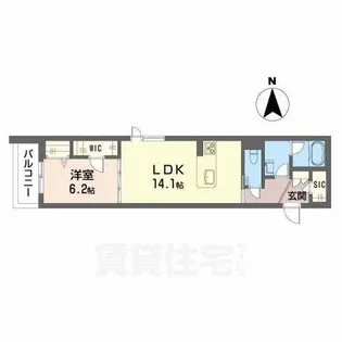 奈良県香芝市瓦口【マンション】の間取り