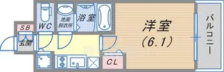プレサンスKOBEアモーレ【2階】の間取り