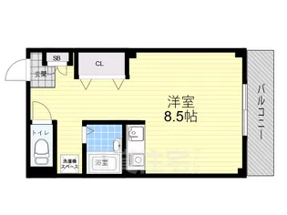 大阪府大阪市住吉区長居2丁目【マンション】の間取り