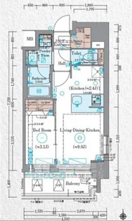 「エステムコート京都梅小路公園」【6階】の間取り