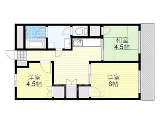 メゾンインペリアル豊里【3階】の間取り