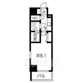 エスリード上前津LIVIA【12階】の間取り