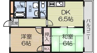 モアクレストナカノ【1階】の間取り