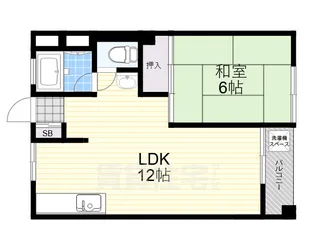 奈良コーポラス【5階】の間取り