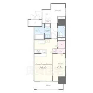 ルフレイユ 泉 久屋大通公園【8階】の間取り