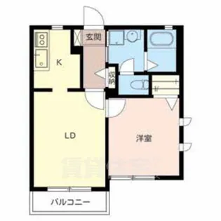 シャーメゾン諏訪ノ森【2階】の間取り