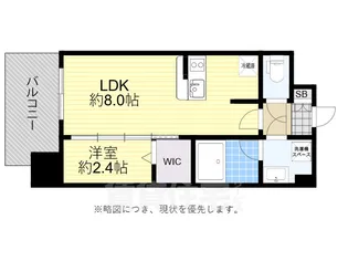 グランフォーレ博多ウォーターフロント【6階】の間取り