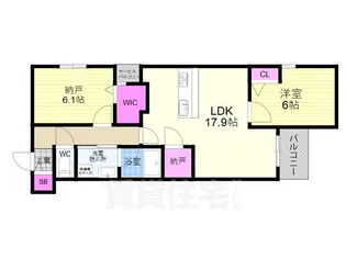 MAiSON dE BORO 御所南【4階】の間取り