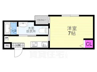 オリエント五条坂【4階】の間取り