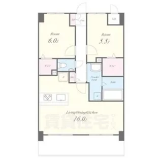 リアレクト白壁【4階】の間取り