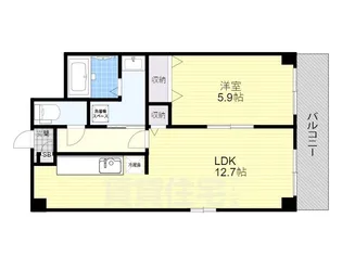 滋賀県大津市大江6丁目【マンション】の間取り