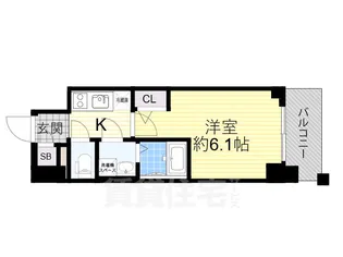 エスリード新大阪ラヴァーグ【7階】の間取り