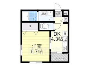 OrientCity戎之町東【2階】の間取り