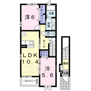 プリムローズ【2階】の間取り