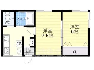 パセオ セキワII【2階】の間取り