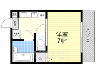 カネシマハイツ【2階】の間取り